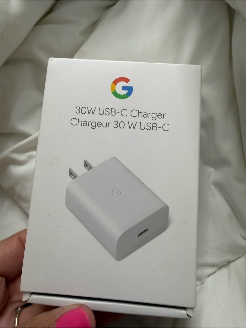 Google 30W USB-C Wall Charger - White
